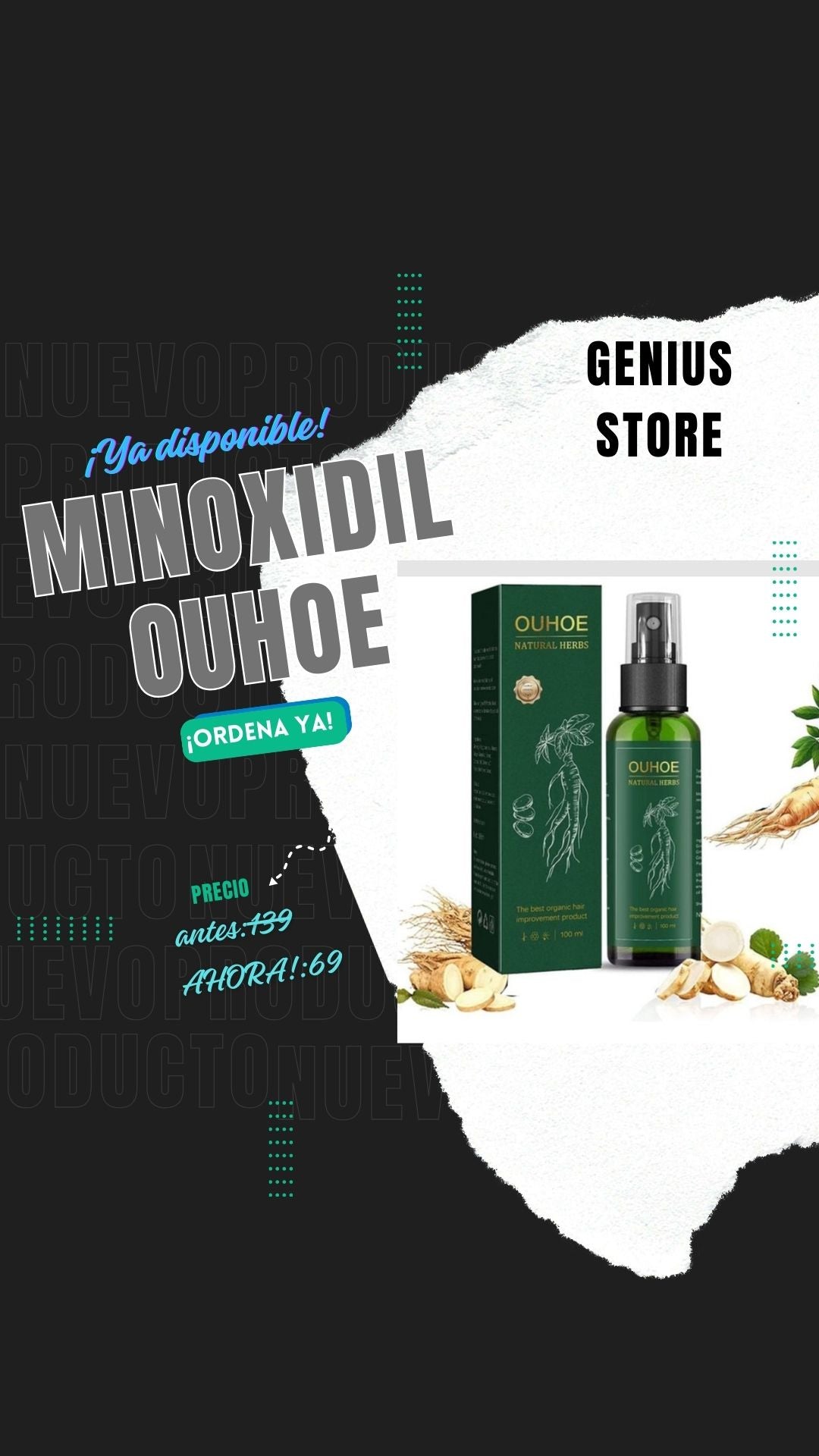 Nuevo OUHOE Para El Crecimiento Del Cabello 💥