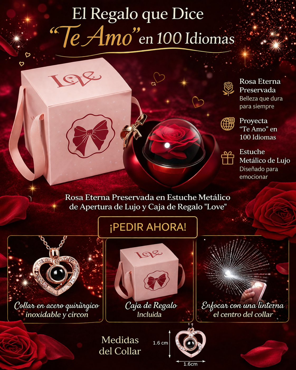 ❤️BOLA ROJA “Díselo en 100 Idiomas… Con un Solo Regalo” 🔴