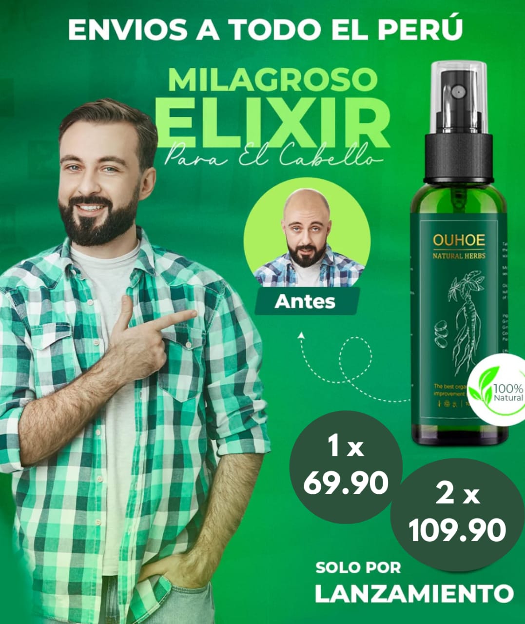 Nuevo OUHOE Para El Crecimiento Del Cabello 💥