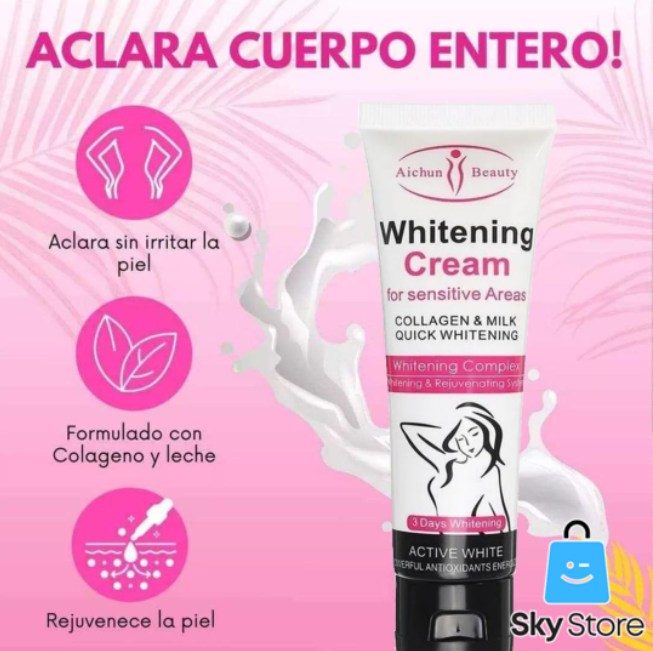 AICHUN BEAUTY - CREMA ACLARADORA ORIGINAL CON COLAGENO Y LECHE