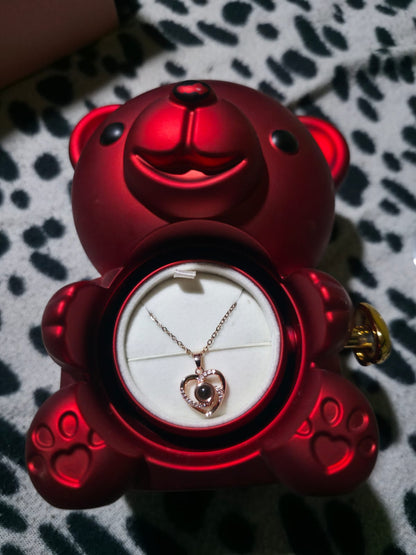 COLLAR DE LA BUENA SUERTE 🤞 CON EMPAQUE OSO 🐻