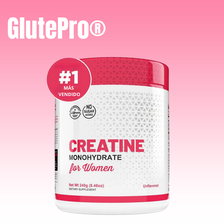 GlutePro® Monohidrato de Creatina para Mujeres