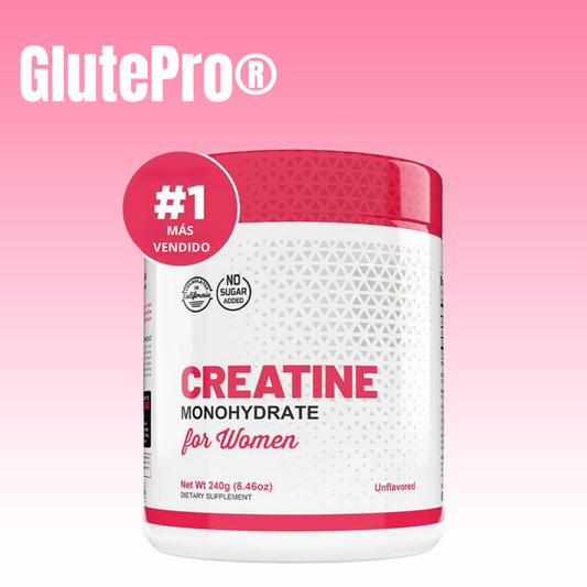 GlutePro® Monohidrato de Creatina para Mujeres